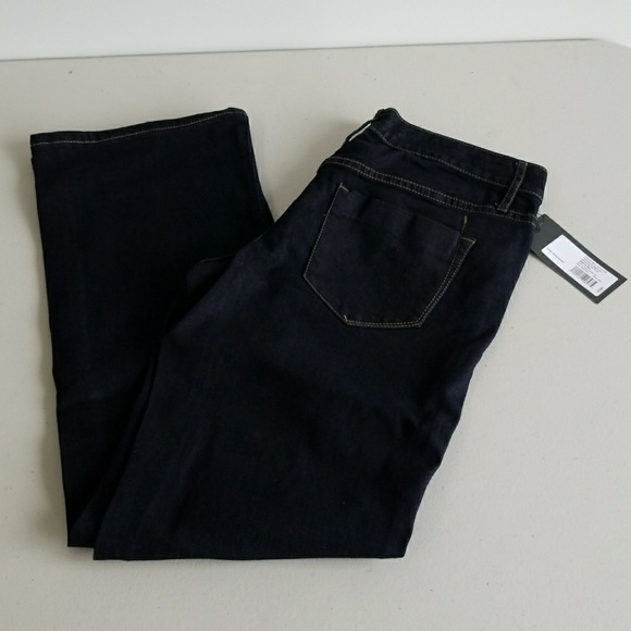 NWT Dark Wash Low Rise Bootcut Jeans - Picture 2 of 7